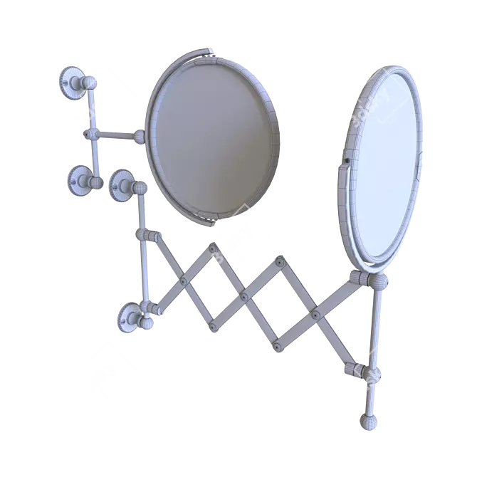 Crystal Magnifying Extension Mirror 3D model image 3