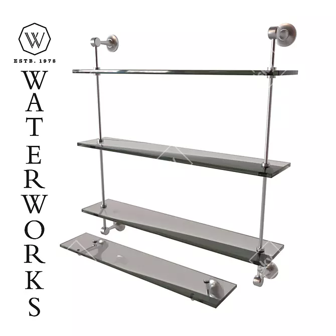 Modern Stack Shelf: Easton 3D model image 1