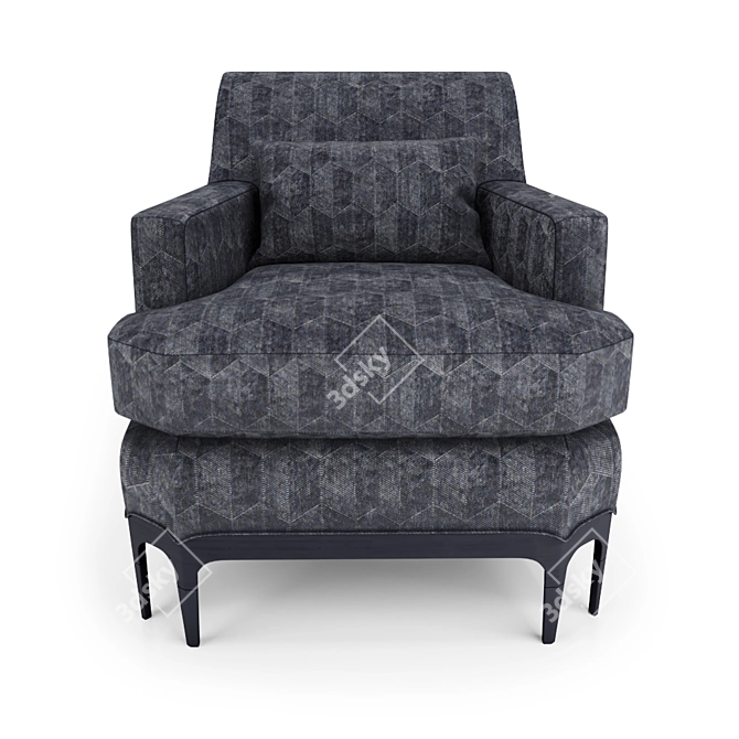 Celestial Comfort: Baker Celestite Lounge Chair 3D model image 3