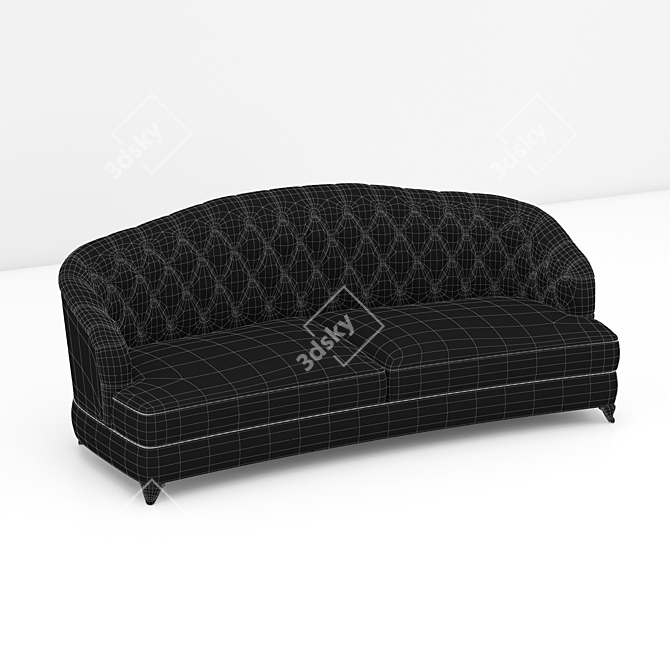 Italian S.A.t Antigua Sofa: Classic Design & High Quality 3D model image 2