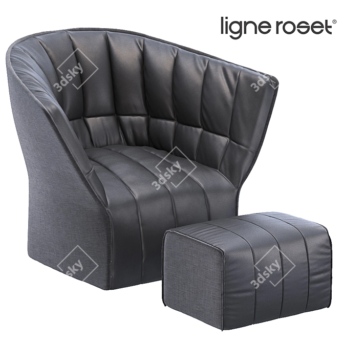 Elegant Comfort: Ligne Roset MOEL 3D model image 1