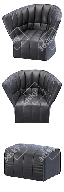 Elegant Comfort: Ligne Roset MOEL 3D model image 2