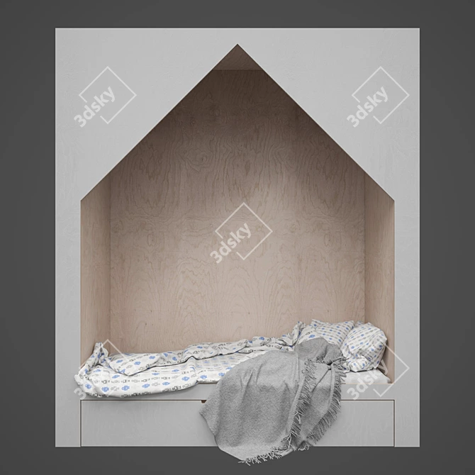 Dreamland Delight Child Bed 3D model image 1