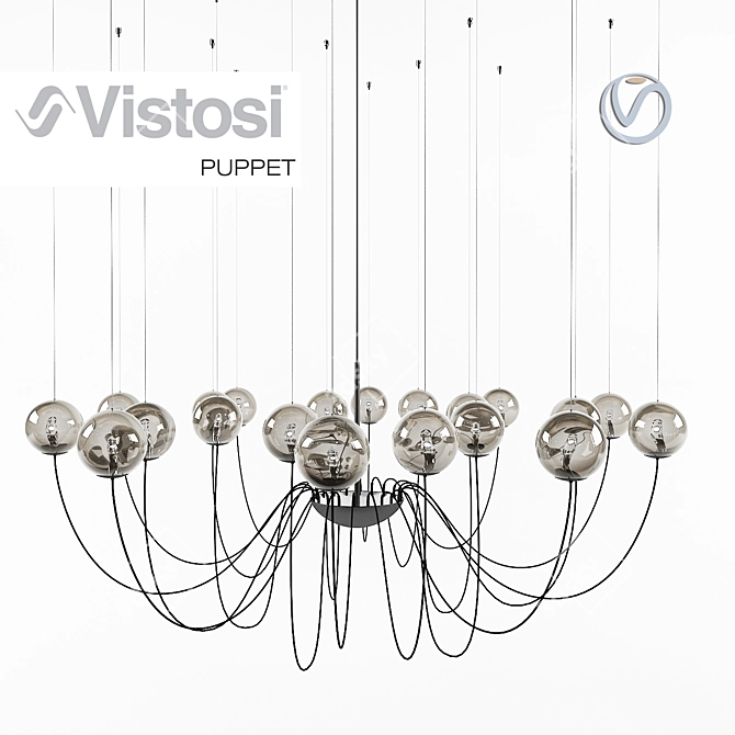 Vistosi Puppet: Stunning Glass Lighting 3D model image 1