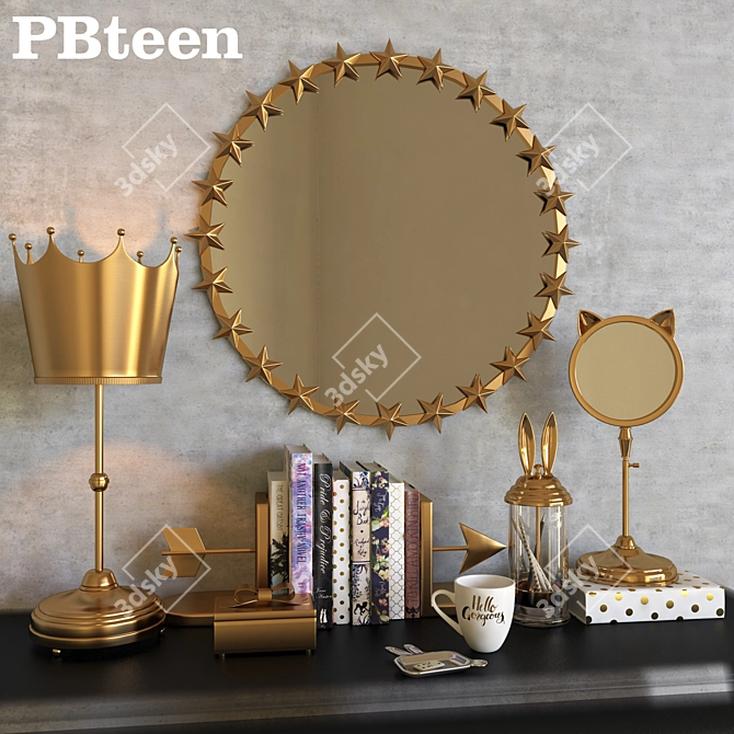 Emily & Meritt Decorative Set - PBteen 3D model image 1