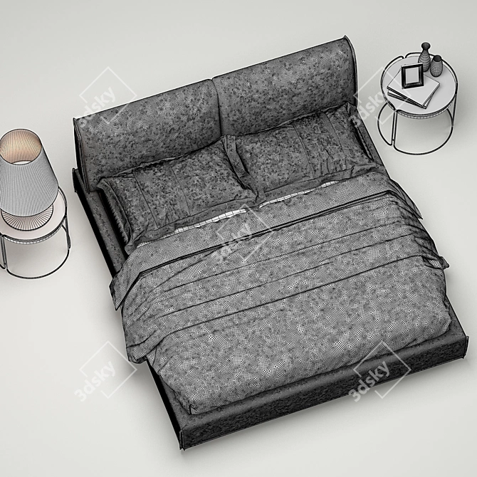 Elegant Dream, Monolith Bed 3D model image 3