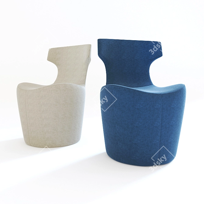 Papilio Mini Chairs - Compact and Stylish 3D model image 1