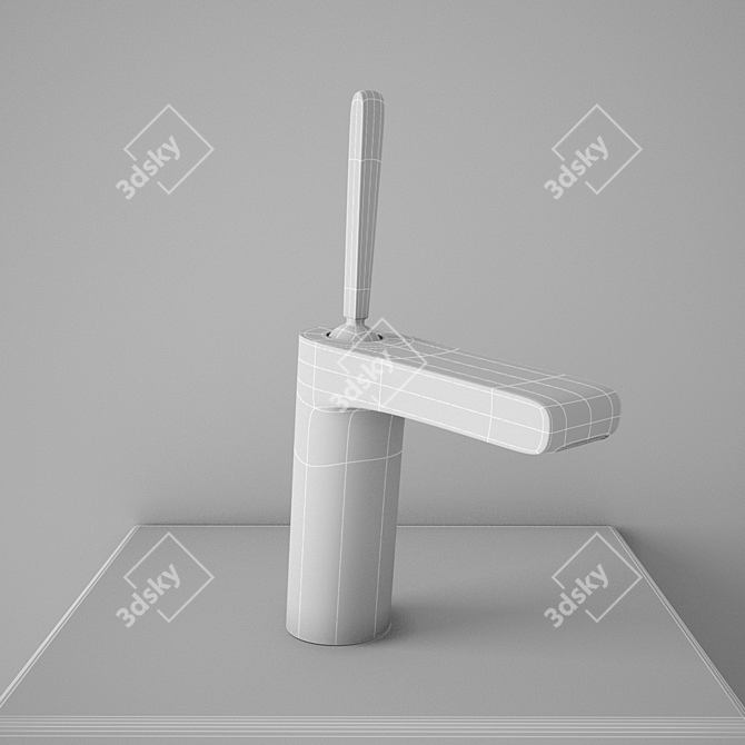 KLUDI O-CEAN Basin Mixer 3D model image 2