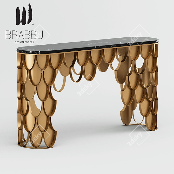 Exquisite Brabbu Koi Console: Perfect Style and Functionality 3D model image 1