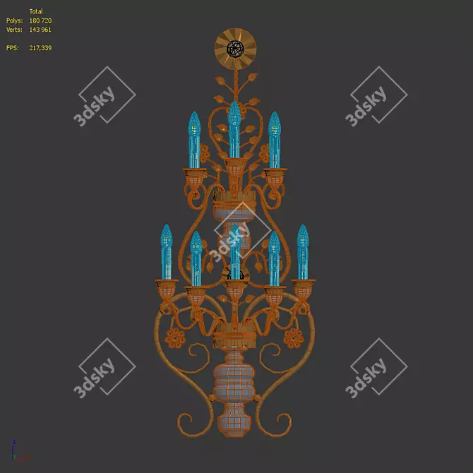 La Tradizione Banci Floor Lamp 3D model image 3