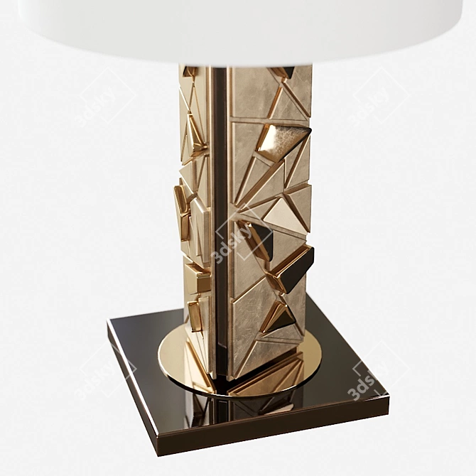 Elegant Illumination: Officina Luce "Crea" Table Lamp 3D model image 2