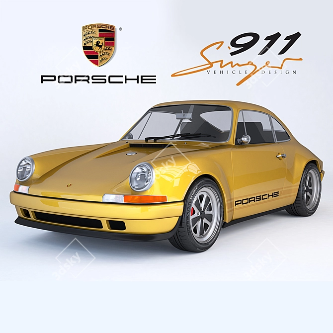 Singer Porsche 911: Ultimate Performance 3D model image 1