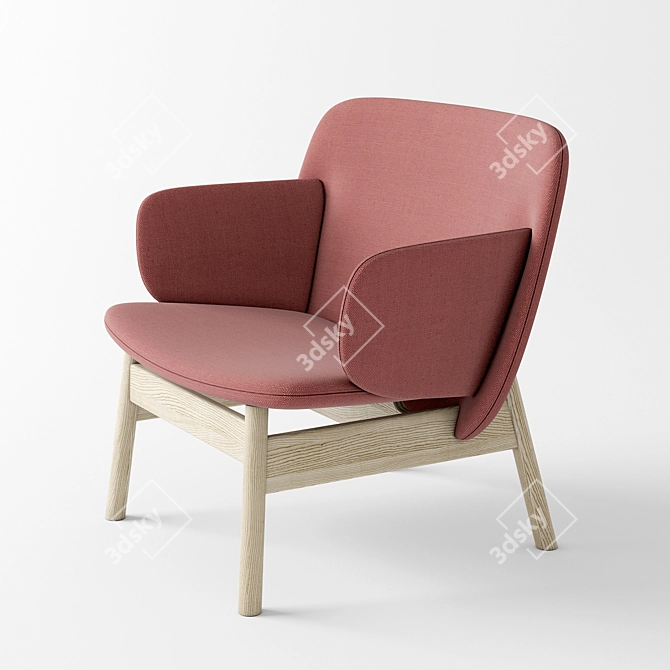 LaCividina Ala Low Armchair: Ultimate Comfort for Your Space 3D model image 1