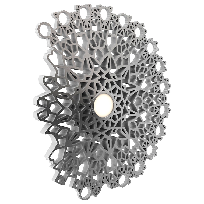 Elegant LED Wall Lamp 3D model image 1