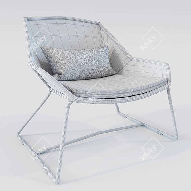 Breeze Cane-line Lounge Chair 3D model image 2