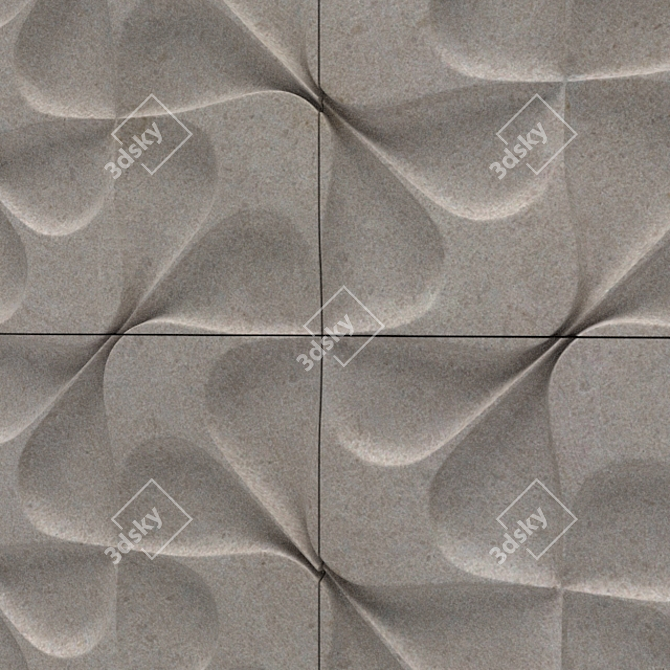 Title: Natural Stone Wall Tile 3D model image 2