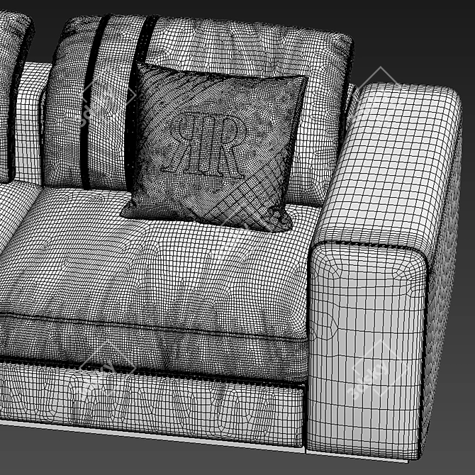 Luxury Rugiano MIAMI Sofa 3D model image 3