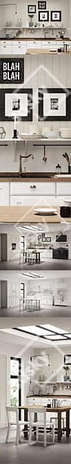 Scavolini Favilla Kitchen with Smeg Equipment 3D model image 2