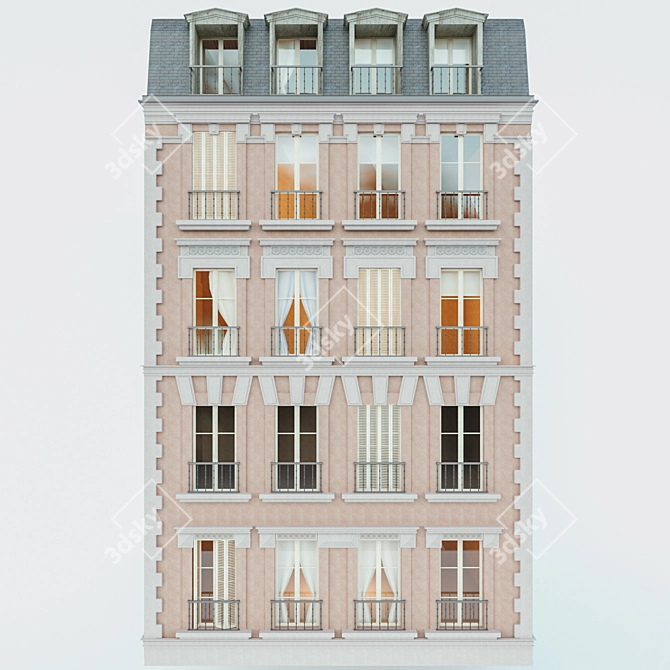 Cozy Loft-Style House 3D model image 1