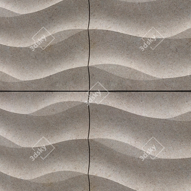 Lembo Natural Stone Wall Tile 3D model image 2