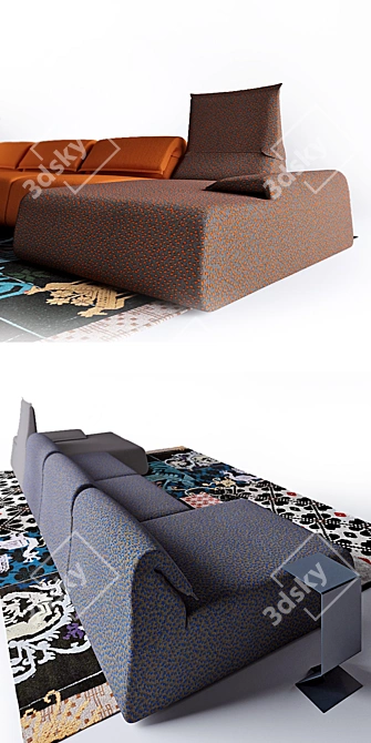 Highlands Sofa: Stylish and Spacious

Mark Table Coffee Table: Sleek and Modern

Sardinian Rugs: Authentic 3D model image 2