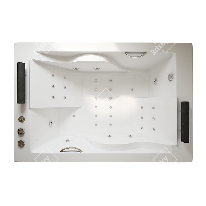 BRESCIA Bathtub: A Dynamic Oasis 3D model image 2