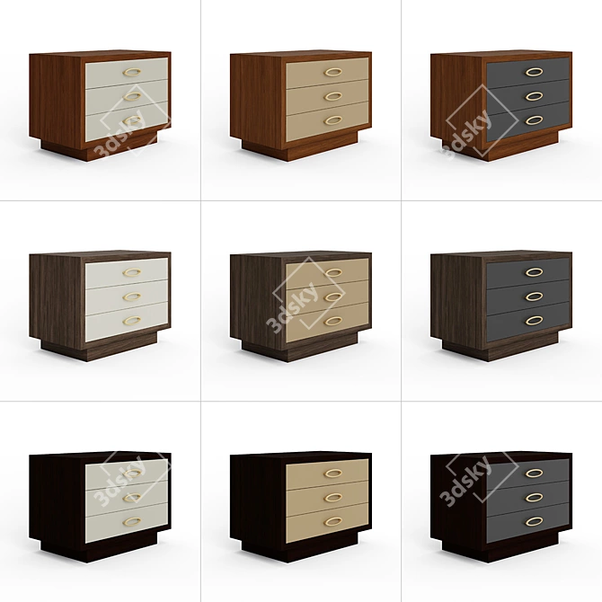 Modern Marko Kraus Delta Side Table 3D model image 2