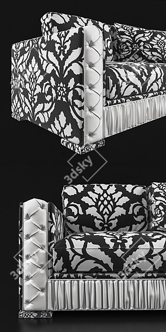 Italian Bedding Miami Sofa 3D model image 2