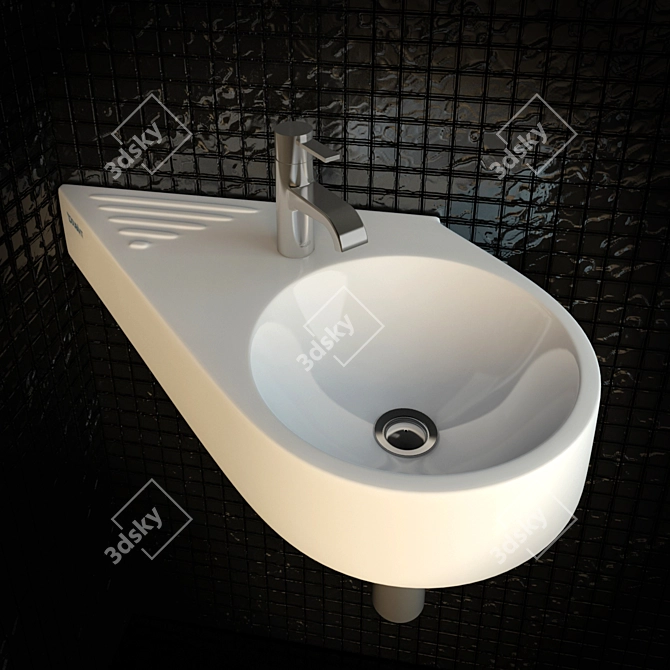 Sleek Duravit Architec Sinks 3D model image 2