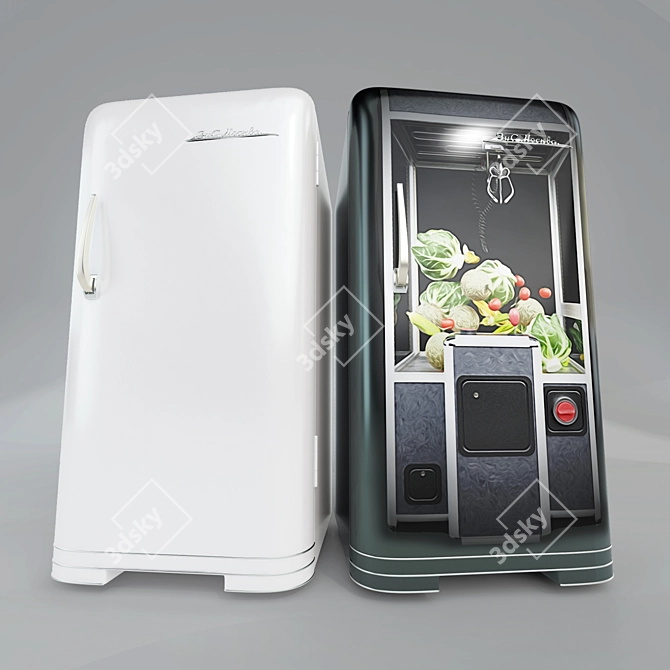 Title: ZIS-Moscow Fridge: Sleek & Artistic 3D model image 3