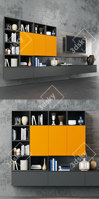 Scavolini Wall Shelf 3D model image 2