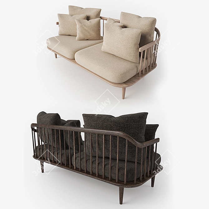 Modern and Chic Fly Sofa SC1 3D model image 2