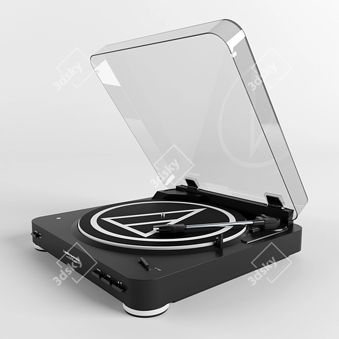 Wireless Belt-Drive Stereo Turntable 3D model image 2