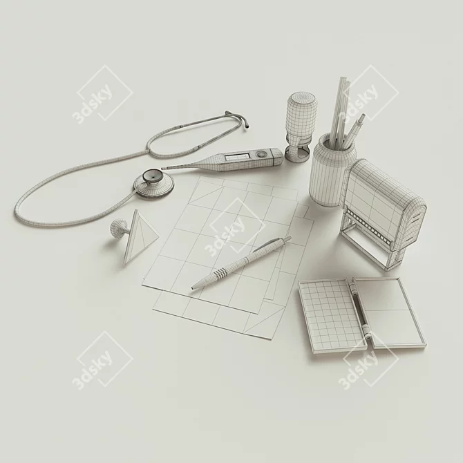 Therapist's Essentials Set 3D model image 2