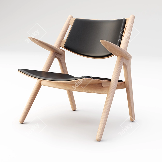 1951 Wegner CH28 Chair 3D model image 1