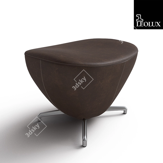 Leolux Caruzzo Pouf: Versatile Cushioned Comfort 3D model image 1