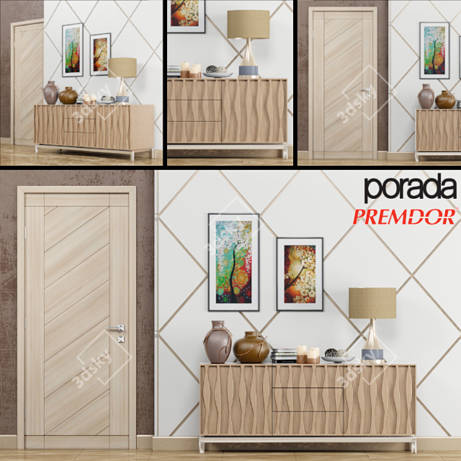 Masai Chest: Elegant and Functional Drawers 3D model image 1
