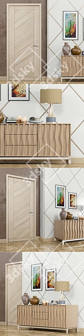 Masai Chest: Elegant and Functional Drawers 3D model image 2