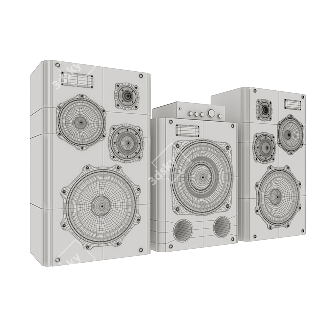 Enhanced Sound System 3D model image 2
