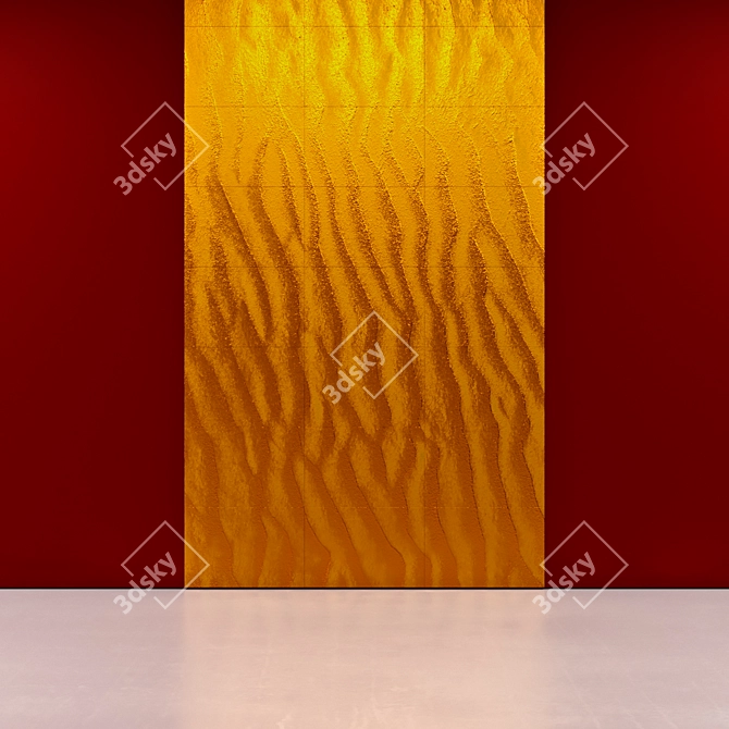 Golden Sands Wall Panels 3D model image 3