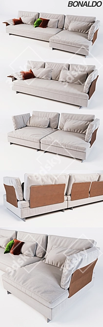 Modular Sofa Bonaldo Gossip: Flexible Elegance 3D model image 2