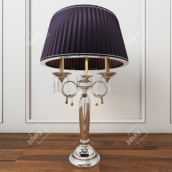 Creval 745R Asfour 3-Light Table Lamp - Elegant Illumination for Every Space 3D model image 2