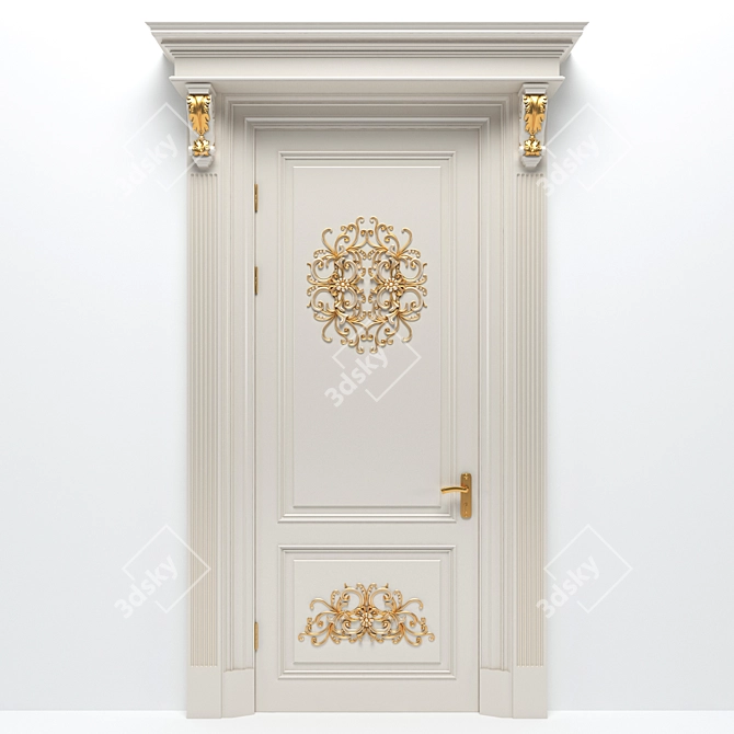 Sturdy Entryway Door 3D model image 1