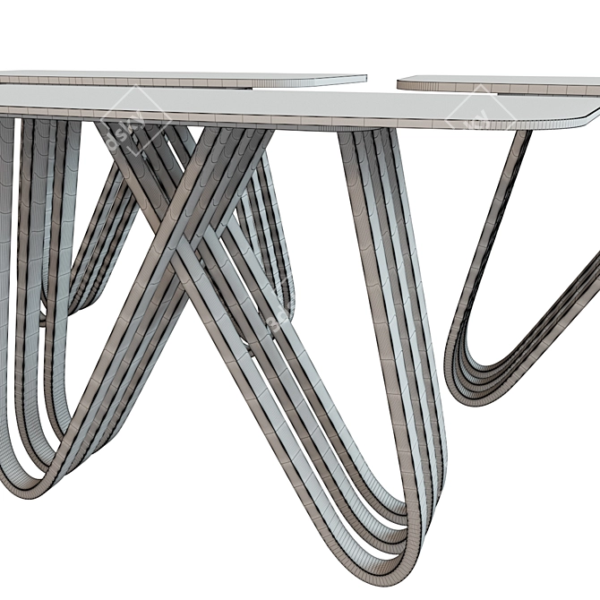 Arpa Designer Console Table - Elegant and Versatile 3D model image 3