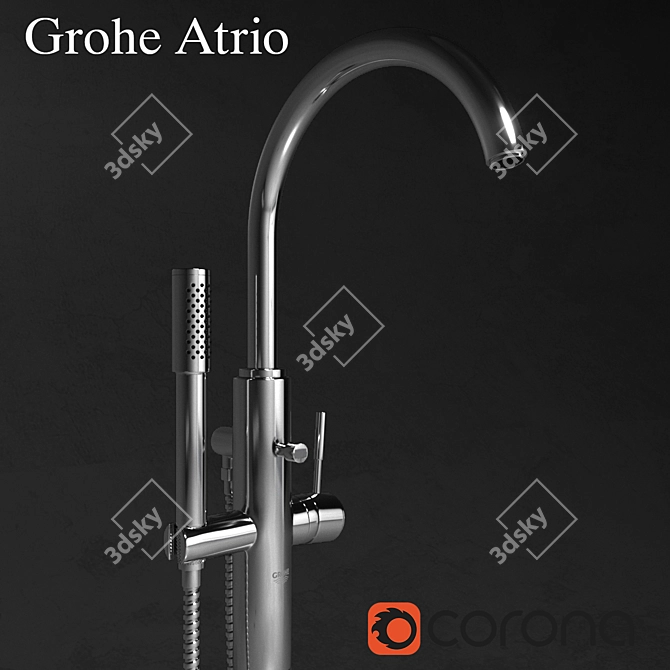 Luxury Bath Set: Alpen Venecia & Grohe Atrio 3D model image 2