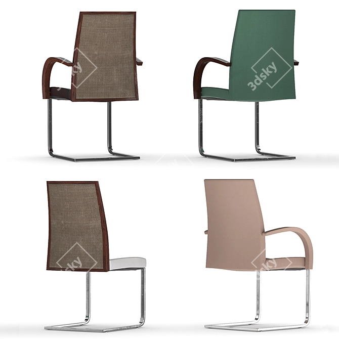 Potocco Sintra Chairs: Elegant and Versatile Seating Solution 3D model image 2