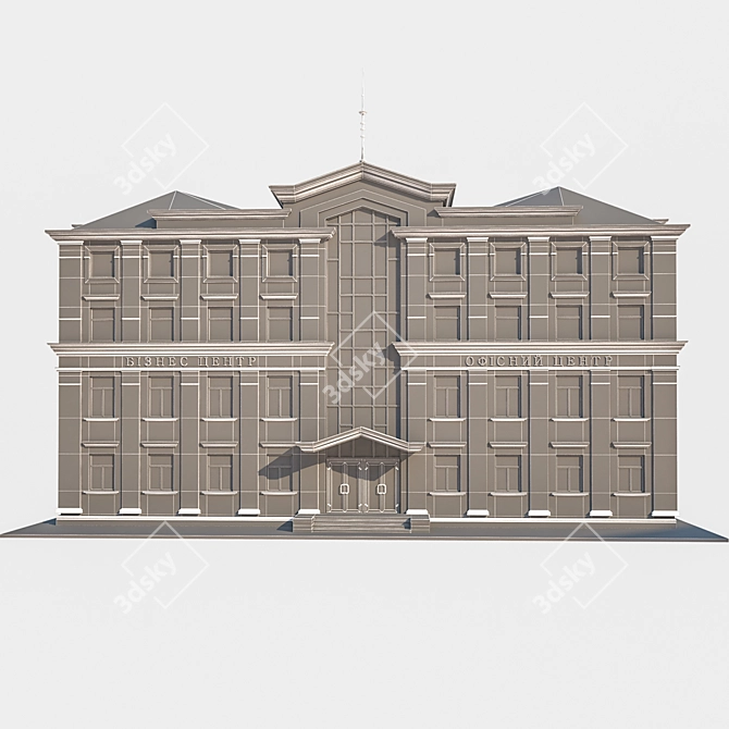 Sleek Office Hub 3D model image 3