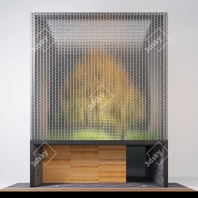 Optical Glass House: A Transparent Masterpiece 3D model image 1