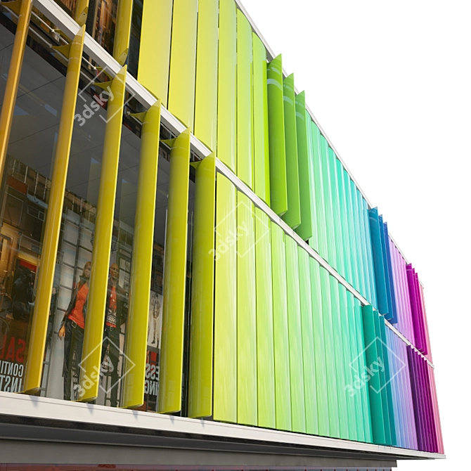Sleeklam Facade Lamella 3D model image 2
