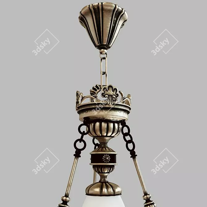 Elegant Riperlamp Chandelier 3D model image 3